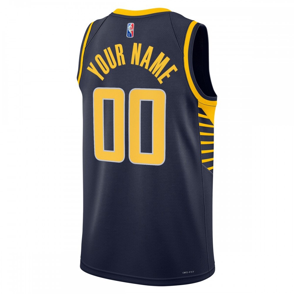 Indiana Pacers 2021/22 Diamond Swingman Custom Jersey - Icon Edition - Navy-Pro Kit Vault | Brand New 26/27 Sports Jerseys